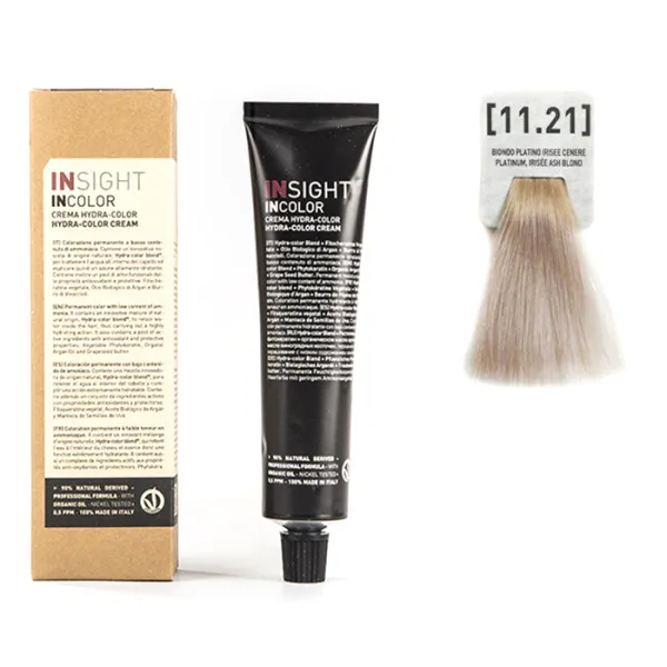 Перманентный краситель для волос 11.21 Платиново-фиолетовый пепельный блондин INCOLOR, 100 мл
